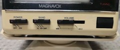 1989 Vintage Magnavox BH3907 Mini TV 4.5” (Black/white) w/Stand Tested