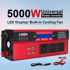 5000W Convertidor 12V A 110V / 24V A 110V Para Carro Auto inversor de corriente