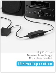 Effortless Plug-and-Play Ground Loop Isolator with 3.5mm Audio Cable Included
