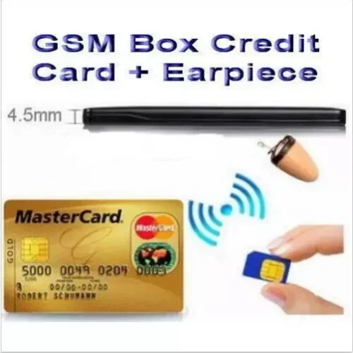 Powerful GSM ID Inductive Card Hidden Wireless In-Ear Spy Micro Earpiece