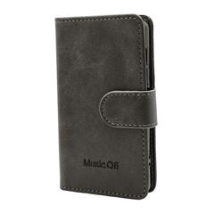 Samvix Leather Book Case for Q6 Music Player (Gray)