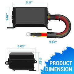 12V Fuse Relay Box 6 Relays and 6 Way ATC/ATO Fuses for Auto Car Marine Boat