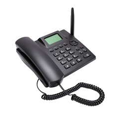 Cordless Landline Phone Dual SIM Multifunction For Home Black Easy To Use