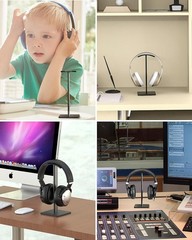 New Bee Headphone Stand Headset Holder Earphone with 1 Pack, Black