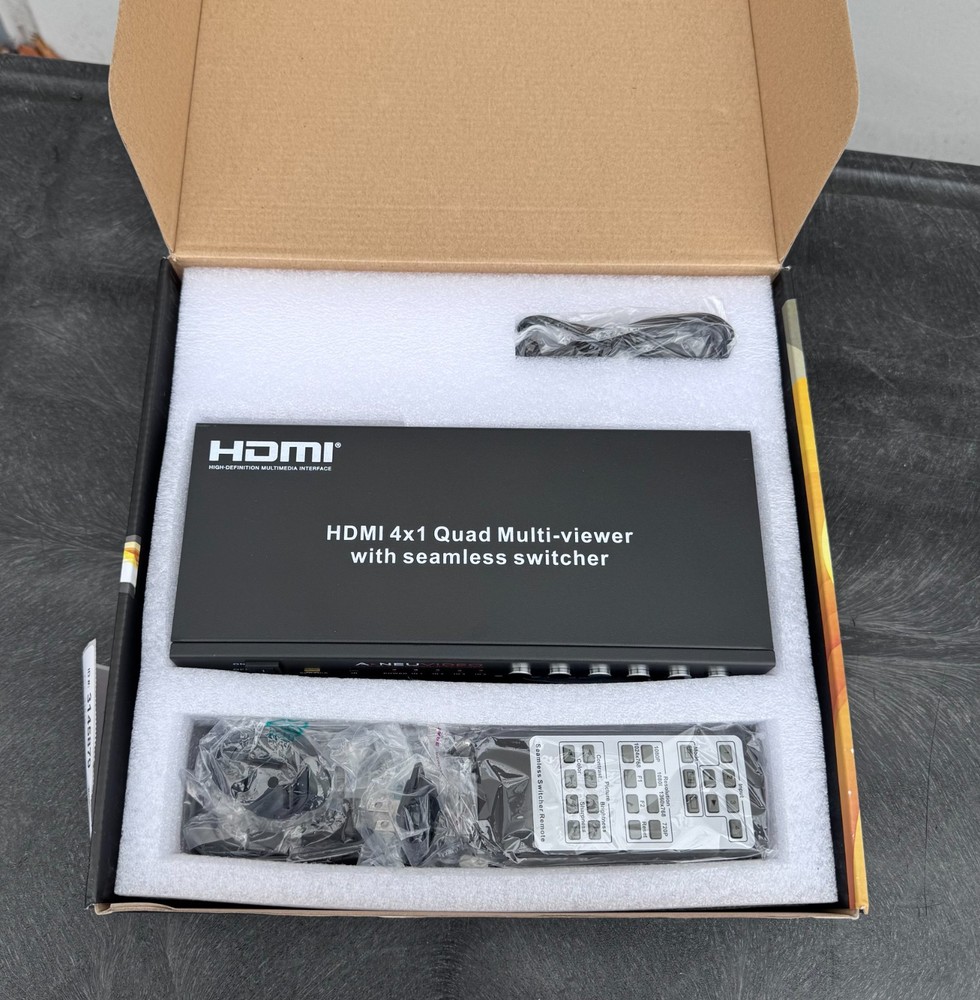 A-NeuVideo ANI-QUAD-MINI HDMI Quad Multiviewer with Seamless Switcher
