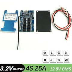 4S 25A 12.8V With Balance LiFePo4 Battery BMS Protection PCB Board Equalizer AEU