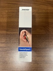 BOSE SoundSport Wired in-ear headphones Controls w/ Mic Power Red NEW Apple