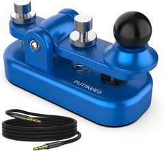 Mini Morse Radio Key Double Paddle with Aluminum Body