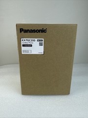 Panasonic KX-TGC200W Cordless Phone White Call Block Speakerphone 1 Handset