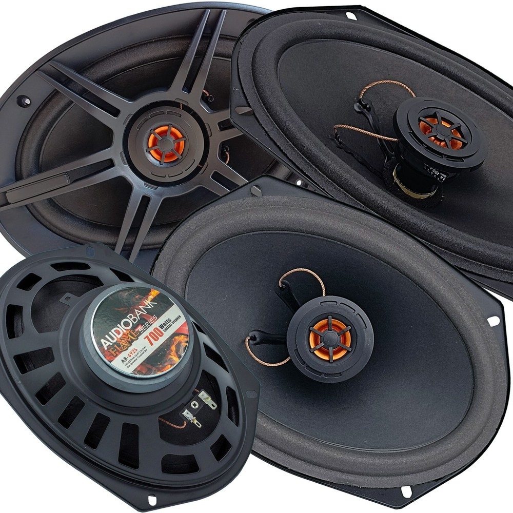 2x Audiobank 6×9″ in 700 Watt Max Power 2-Way Car Audio Stereo Coaxial Speaker