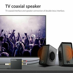 NEW Optical Coaxial Toslink Digital to Analog Audio Converter Adapter RCA L/R
