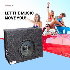 8 Inch Single Vented Subwoofer Enclosure for Truck with Durable MDF Construction