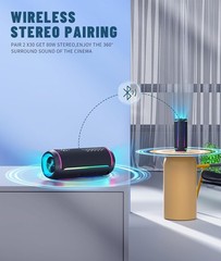 Portable 40W Bluetooth Speaker – Waterproof, 30 Hours Playtime, TWS Pairing