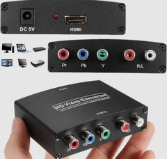 1080P HDMI to Component RGB YPbPr Video Converter Adapter for PS4 Apple TV &more