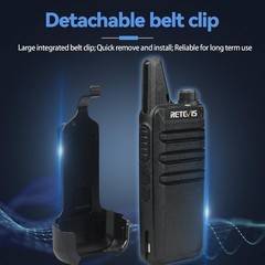 RT22 Walkie Talkies, Mini 2 Way Radio Rechargeable, VOX Handsfree, Portable, …