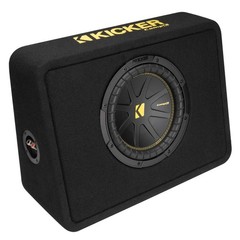 Kicker TCWC104 CompC 10″ Subwoofer in Thin Profile Enclosure 4 Ohm