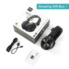 Nia Bluetooth 5.0 Over Ear Wireless Headphones 30 Hours Battery Fm Radio Mp3
