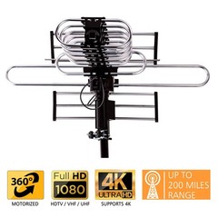 Five Star Outdoor Digital Amplified HDTV Antenna – Standard Kit plus J Pole