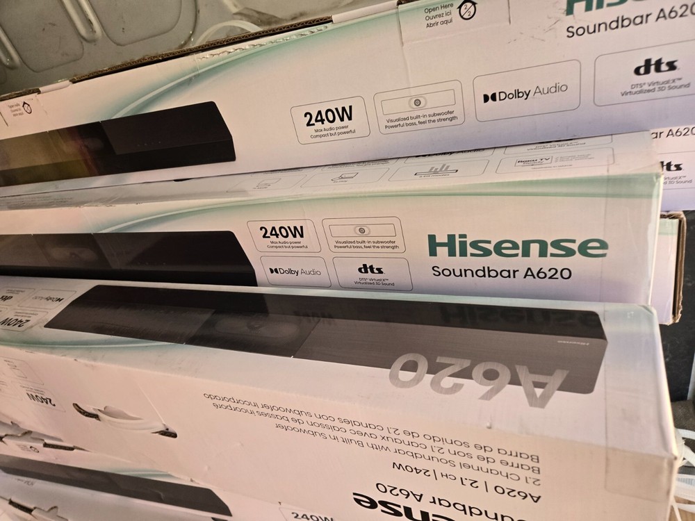 Hisense 2.1 Channel 240W Soundbar with Built-in Subwoofer A620 – Black