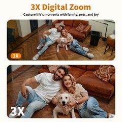 5G Indoor Camera for Home Security, 2K Security Camera, Small, Black