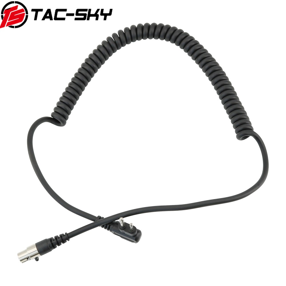 TS 2 PIN to 5 Pin Cord Cable Compatible with Motorol Radios 2-Pin GP2000/GP2100