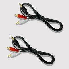 3.5mm to RCA Cable 2RCA to 3.5mm 2-RCA to AUX Cord Adapter Stereo Audio Y-Cable