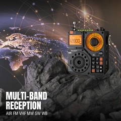 Raddy RF320 APP Control Shortwave Radio AIR/FM/AM/VHF/SW/WB Receiver Bluetooth