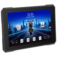 7″ Wireless CarPlay Android Auto Portable Screen Waterproof Motorcycle Navigator