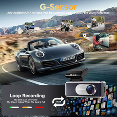 Dash Cam Front and Rear – 4K HD Dual Dash Camera for Cars, Built-in 5G WiFi GPS,