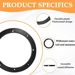 Durable ABS Plastic Speaker Spacers for 6.5-Inch Car Subwoofers – Easy Install
