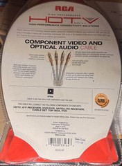 RCA HDTV Component Video & Optical Audio Cable 9 ft – Lot of (2) HD9CHP / NIP