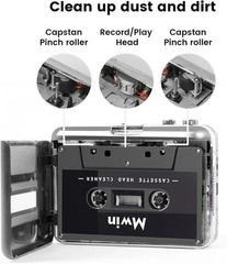 Cassette Head Cleaner Tape with Fluid Maintenance Kit – Easy to Use & Restore