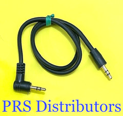 3.5mm Stereo Angle Male Mini Plug to 3.5mm Male Audio Cable 18″