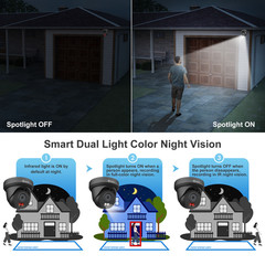 Anpviz 4MP PoE IP Security Camera 100ft Color Night Vision NDAA with Audio 2.8mm