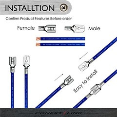 Conext Link QDUF-110R25 Uninsulated Quick Disconnect 0.110″ 22-18 Gauge