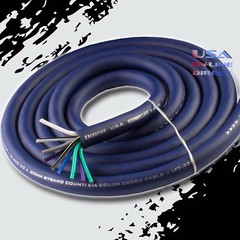 25 FT 18 AWG Gauge 9 Conductor OFC COPPER Speed wire Speaker Trailer Stranded US