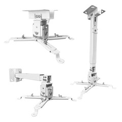Projector Mount Wall or Ceiling Projection Mount Bracket with Adjustable Heig…