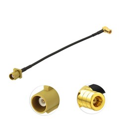Eightwood Satellite Radio Antenna Adapter Cable 6 inches Fakra 6-inch, Yellow