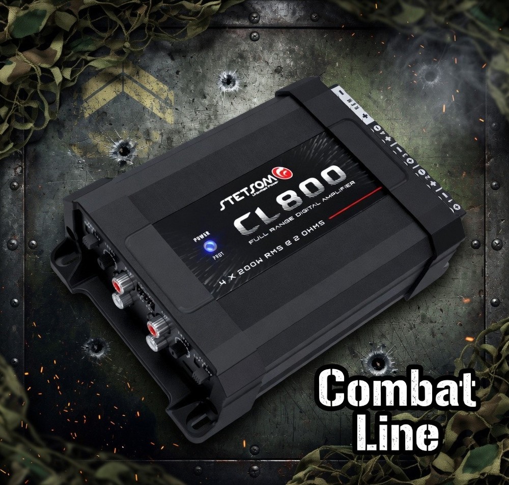 STETSOM Combat CL800.4 800RMS 4 Channel 800×4 2OHM. FAST SHIPPING FROM USA