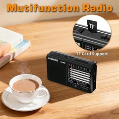 D328 Shortwave AM FM DSP Portable Small Multi Band Radio w/ Rechargeable Battery