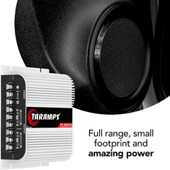 Taramps TS 400×4 400W RMS 4 Channel Class D Car Audio Amp RCA Bridged