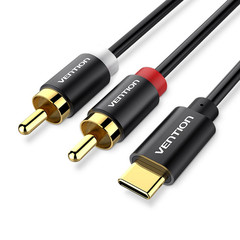 USB C to 2 RCA Audio Cable Type C Male to Male Y Splitter Stereo Cord 5FT (1.5M)