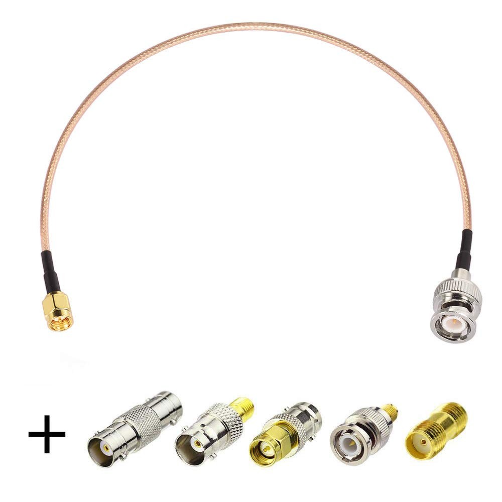 Superbat SMA Male to BNC Cable 6inches + 5pcs 15 cm, RG316