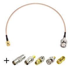 Superbat SMA Male to BNC Cable 6inches + 5pcs 15 cm, RG316