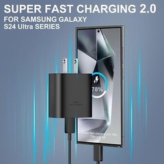 PD Power Fast Charger Wall Adapter Phone Data Cable For Samsung Galaxy S23 S22+