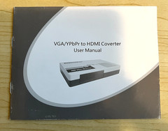 Analog to Digital Video Converter – VGA, Pr Pb Y to HDMI w/Cable