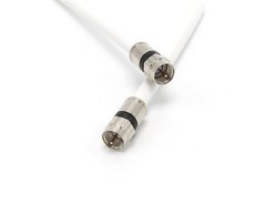 White, High Speed RG6 Coax, High Frequency Coaxial Cable, 150 Feet (45 Meter)