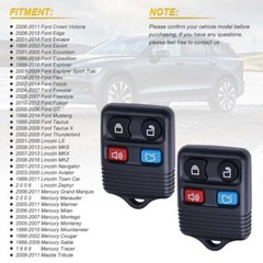 For Ford Replacement Alarm Remote Keyless Entry Control Key FOB Clicker 4 Button