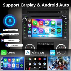 Car Radio Stereo DVD CD Carplay Navi For GMC Sierra Yukon Acadia 2007-2013