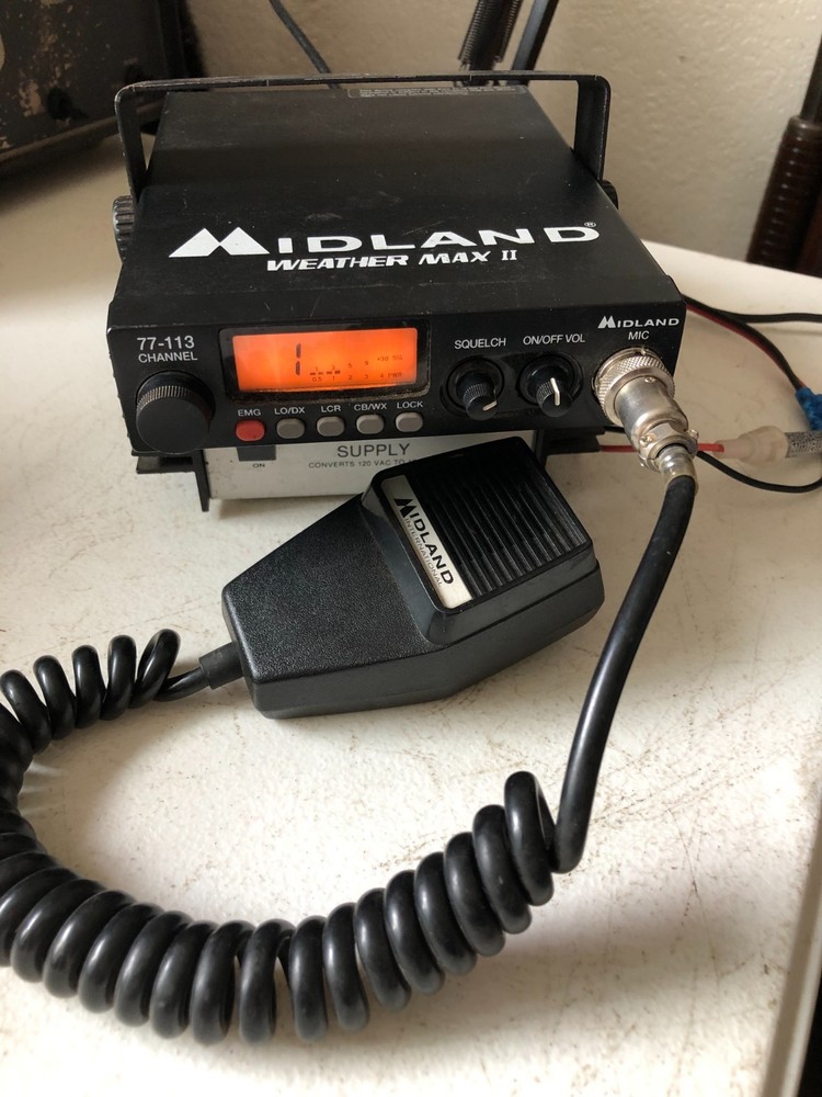 MIDLAND 77-113 120 CHANNEL CB RADIO Weather Max II Transceiver